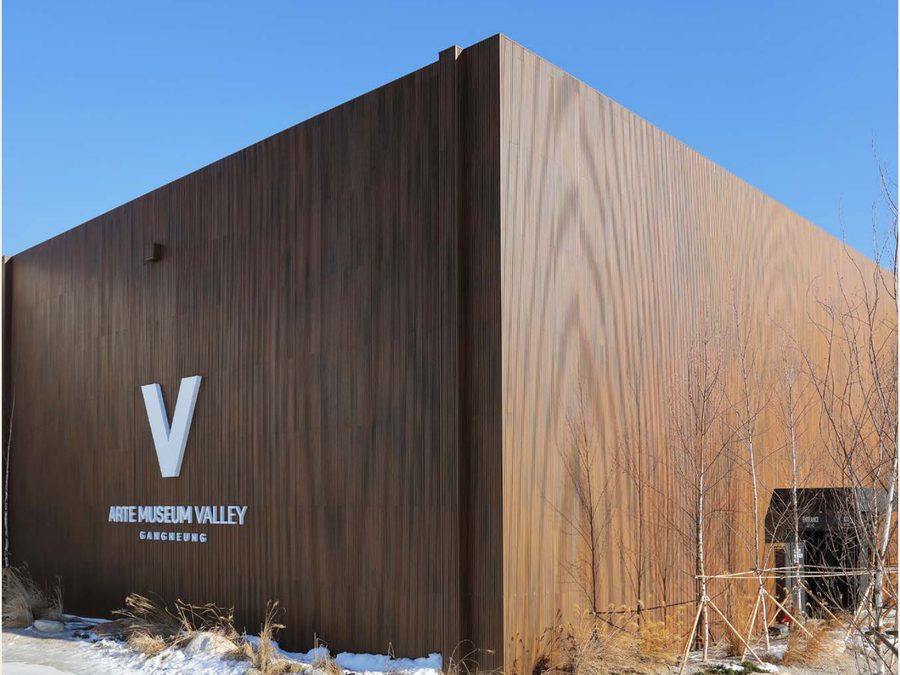 NewTechWood composite cladding on a museum facade