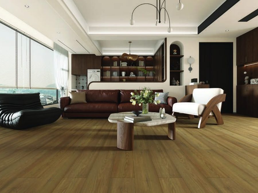 Elegance Walnut flooring in a living room