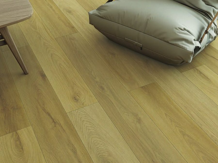 Majesty Grande flooring in a dark-panelled living room