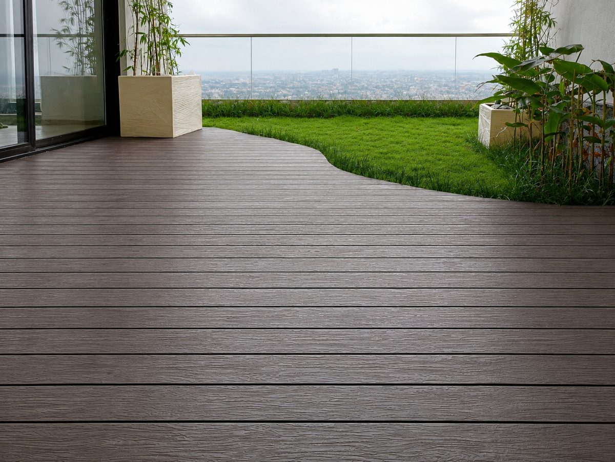 WPC Decking - rooftop terrace