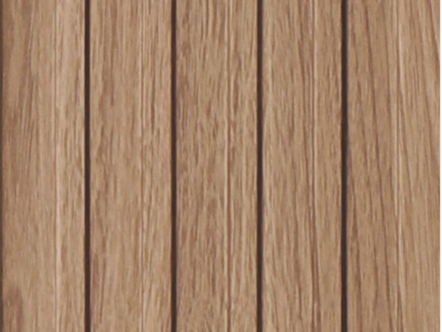 Groove in Wood panelling in a dark oak finish