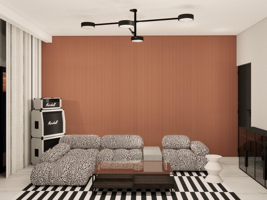 HDHMR designer panels in a bedroom