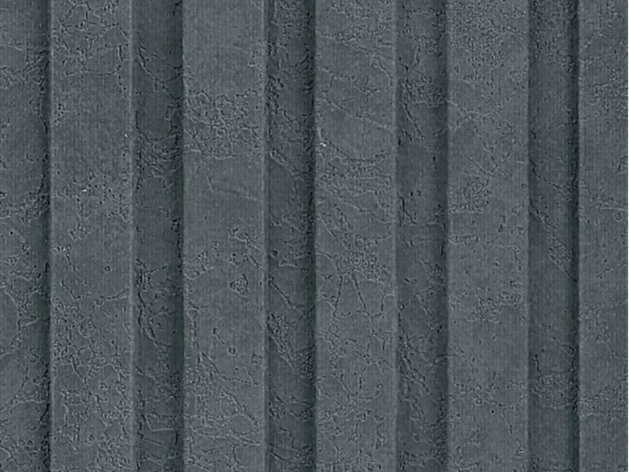Trendy louvres in a deep teal finish